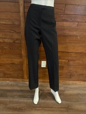 Ann Taylor Black Slim Straight Dress Trousers